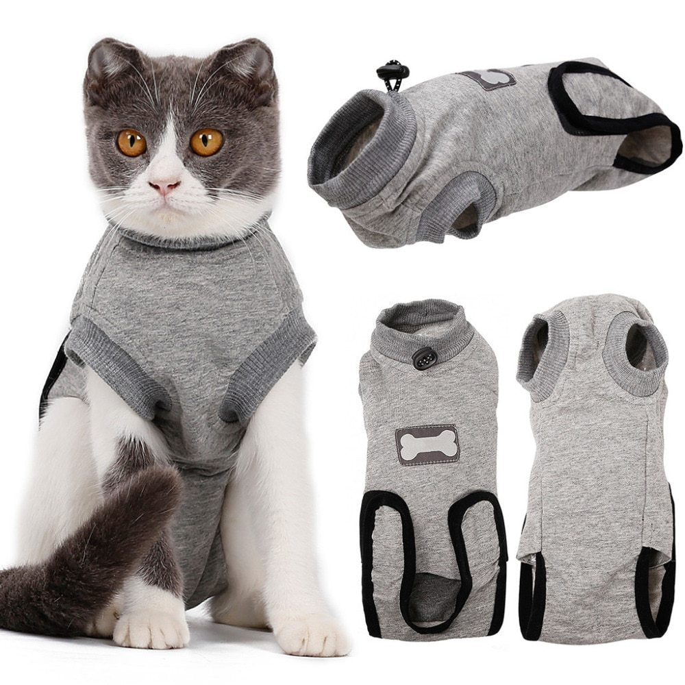 Cat Recovery Suit – Post-Surgery Protective Clothing for Cats