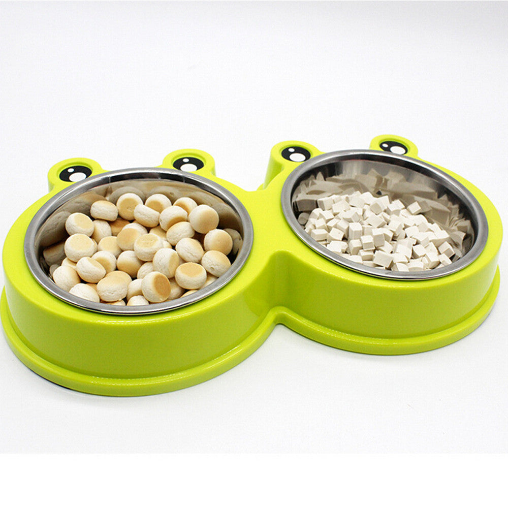 Double Bowl Pet Feeder