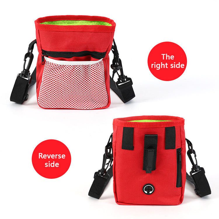 Dog Treat Training Pouch – Large Capacity with Waist Belt & Strap