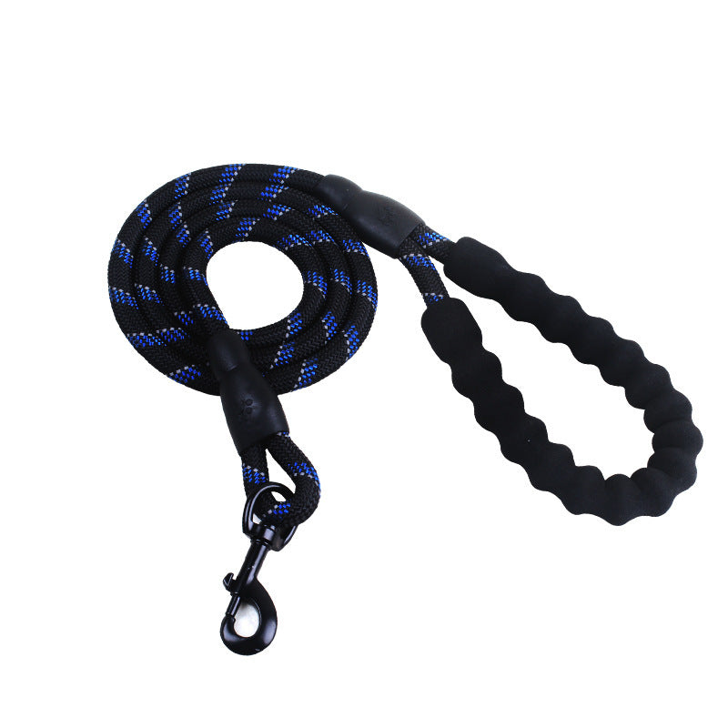 Reflective Nylon Dog Leash with Foam Handle for Training & Walking