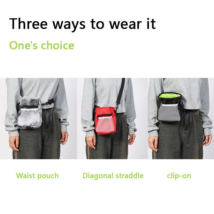 Dog Treat Training Pouch – Large Capacity with Waist Belt & Strap