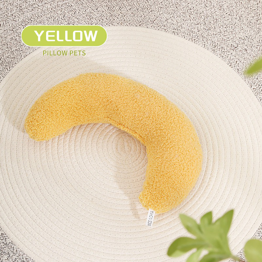 U-Shaped Cat Pillow with Adjustable Collar – Ultra-Soft Support