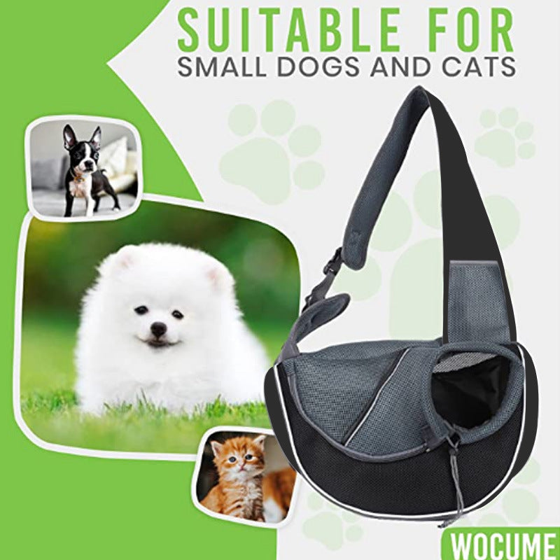Portable Crossbody Pet Carrier Bag for Cats & Dogs