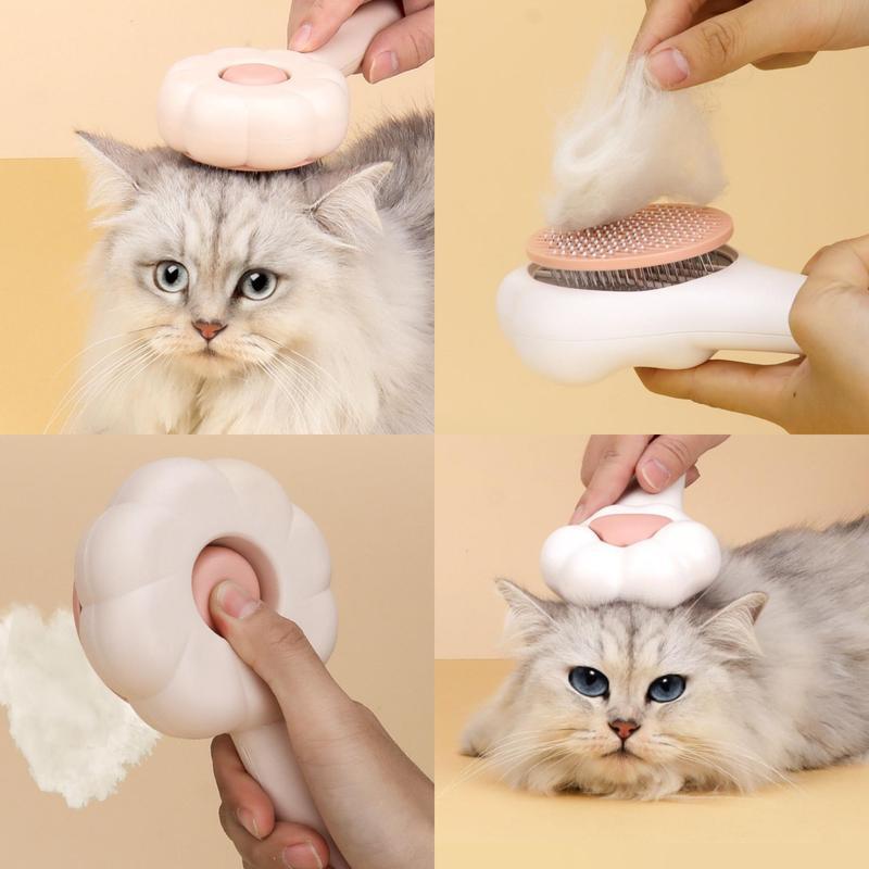 Paw-Shaped Pet Grooming Comb – Hair Remover for Cats & Dogs