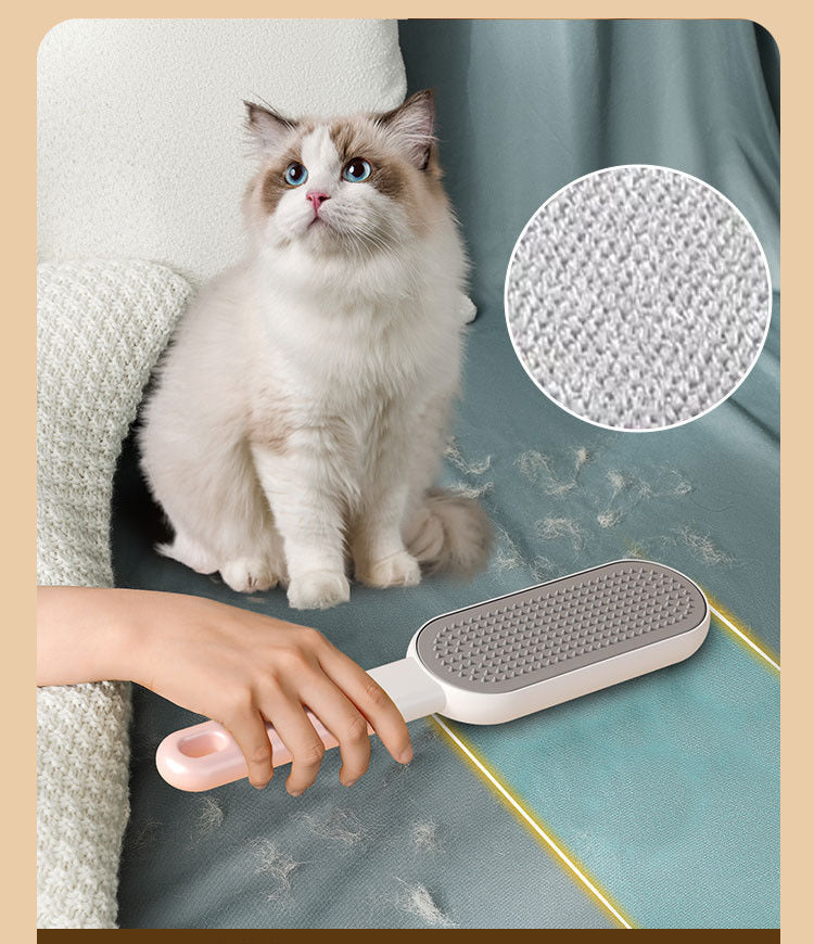 Double-Sided Pet Hair Remover Brush – Furniture & Clothes Tool