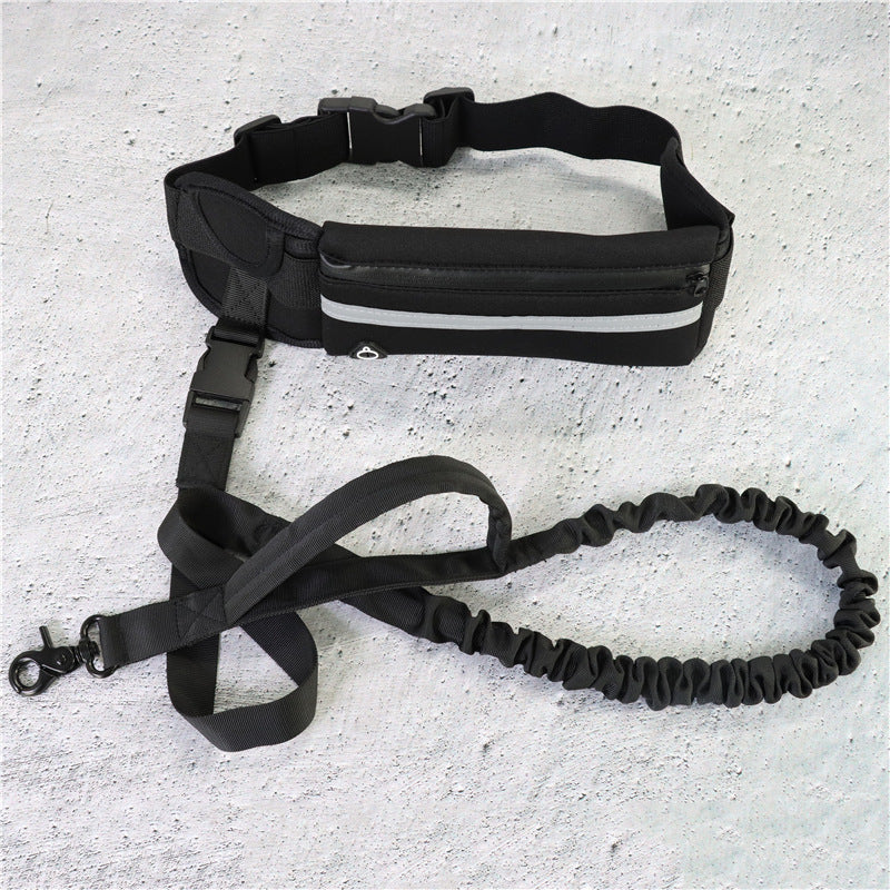 Hands-Free Dog Leash Belt with Phone & Bottle Holder