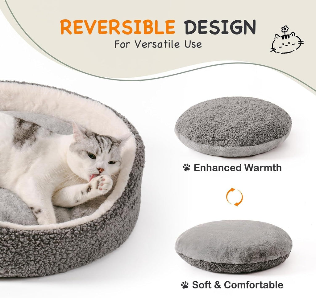 Mewoo Plush Washable Pet Bed