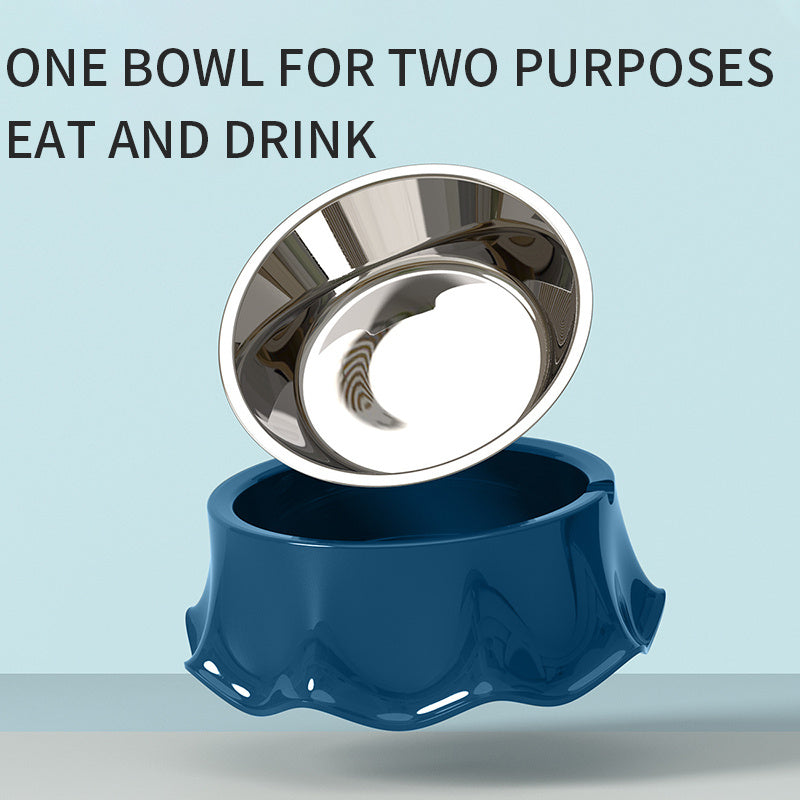 Stainless Steel Pet Bowl – Durable, Non-Skid, For Cats & Dogs