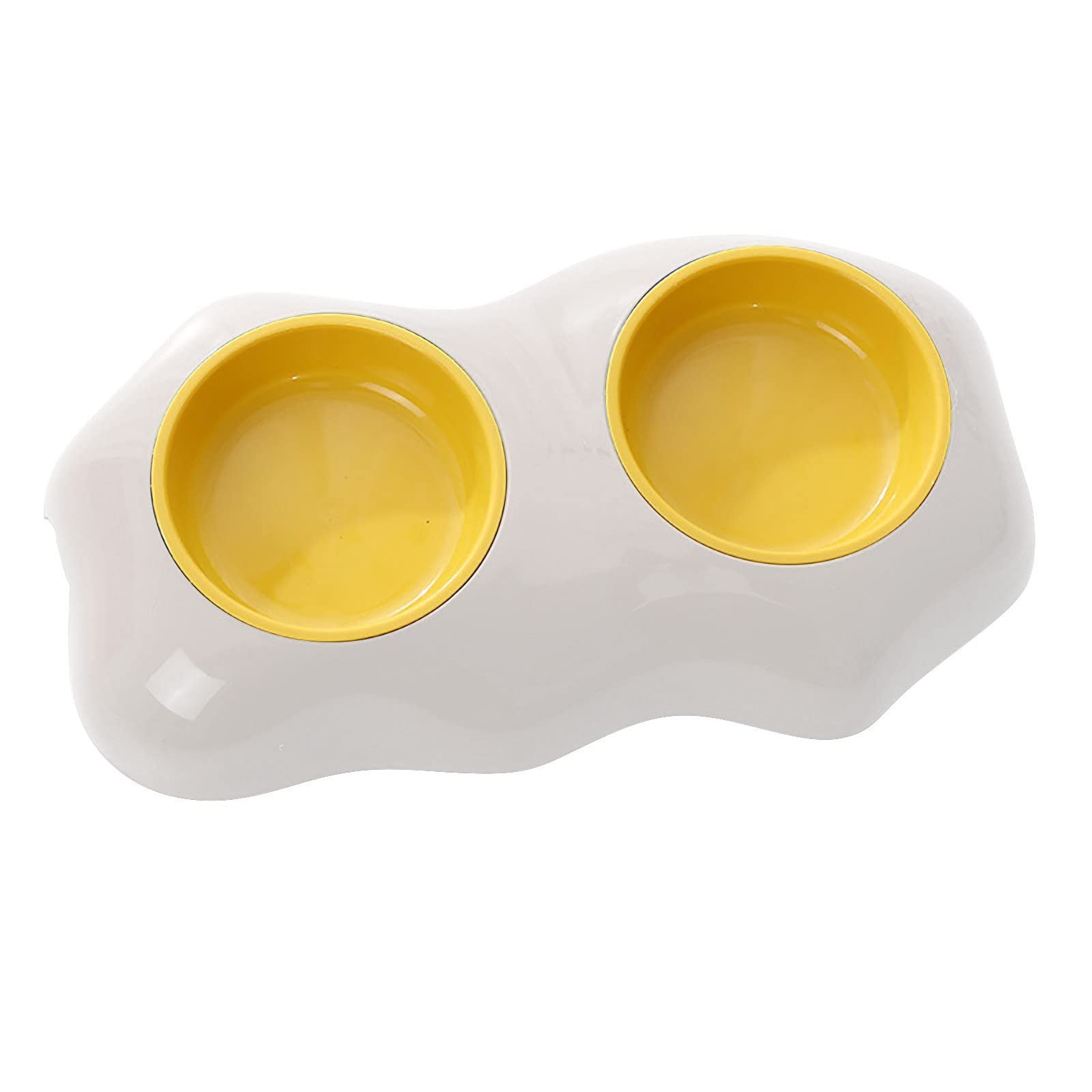 Egg Yolk Pet Bowl – Cute Elevated Food & Water Feeder