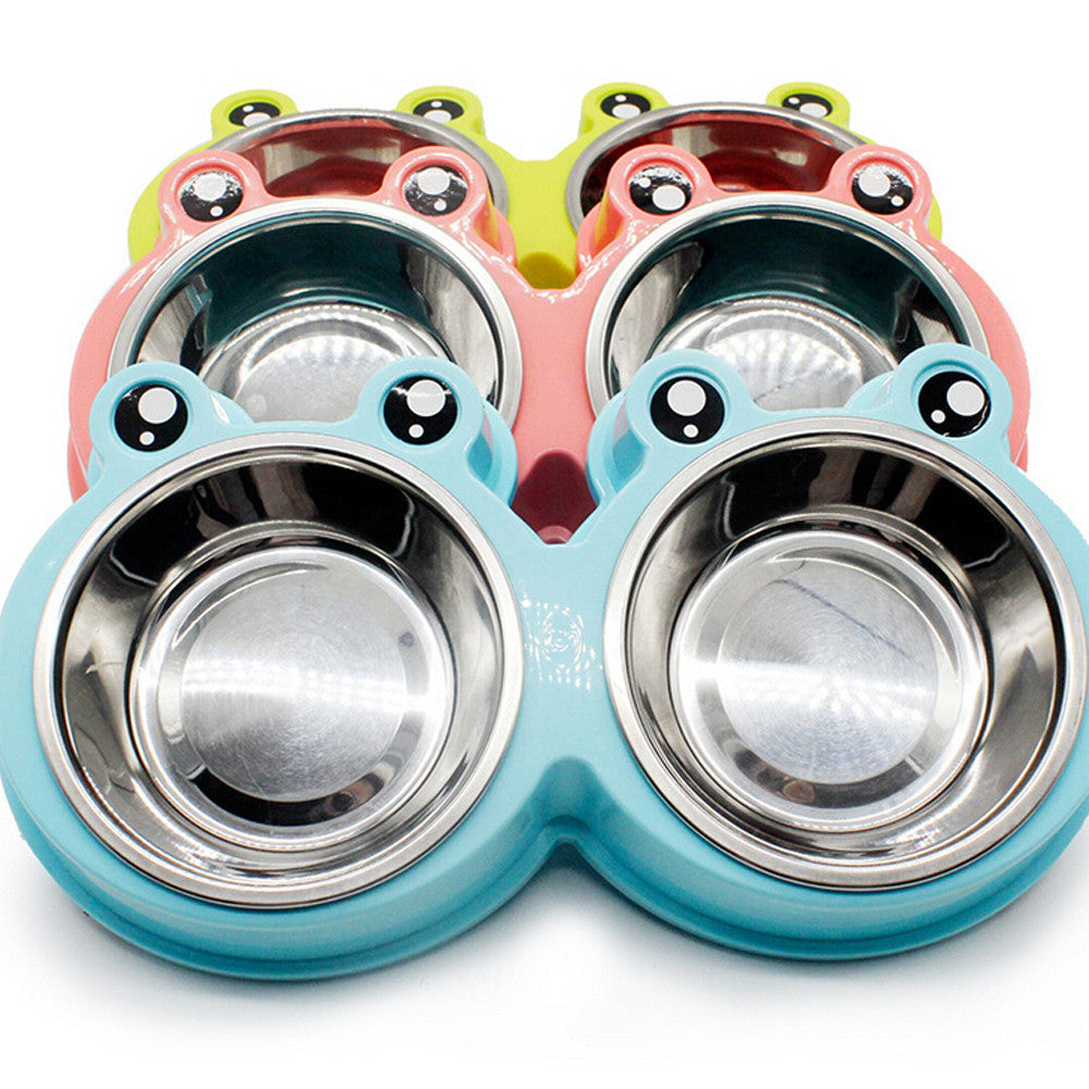 Double Bowl Pet Feeder