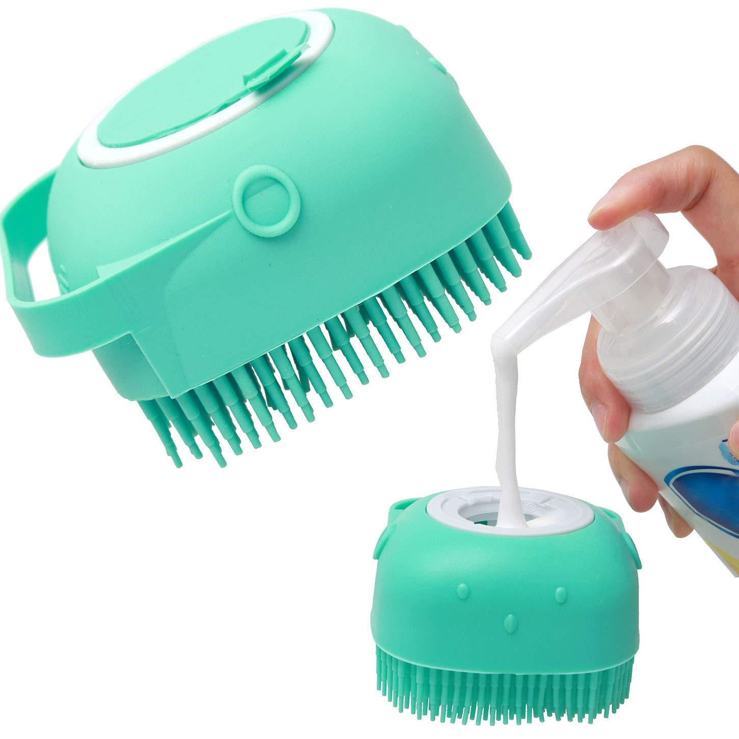 Pet Shampoo Massager Brush – 2-in-1 Bathing Scrubber