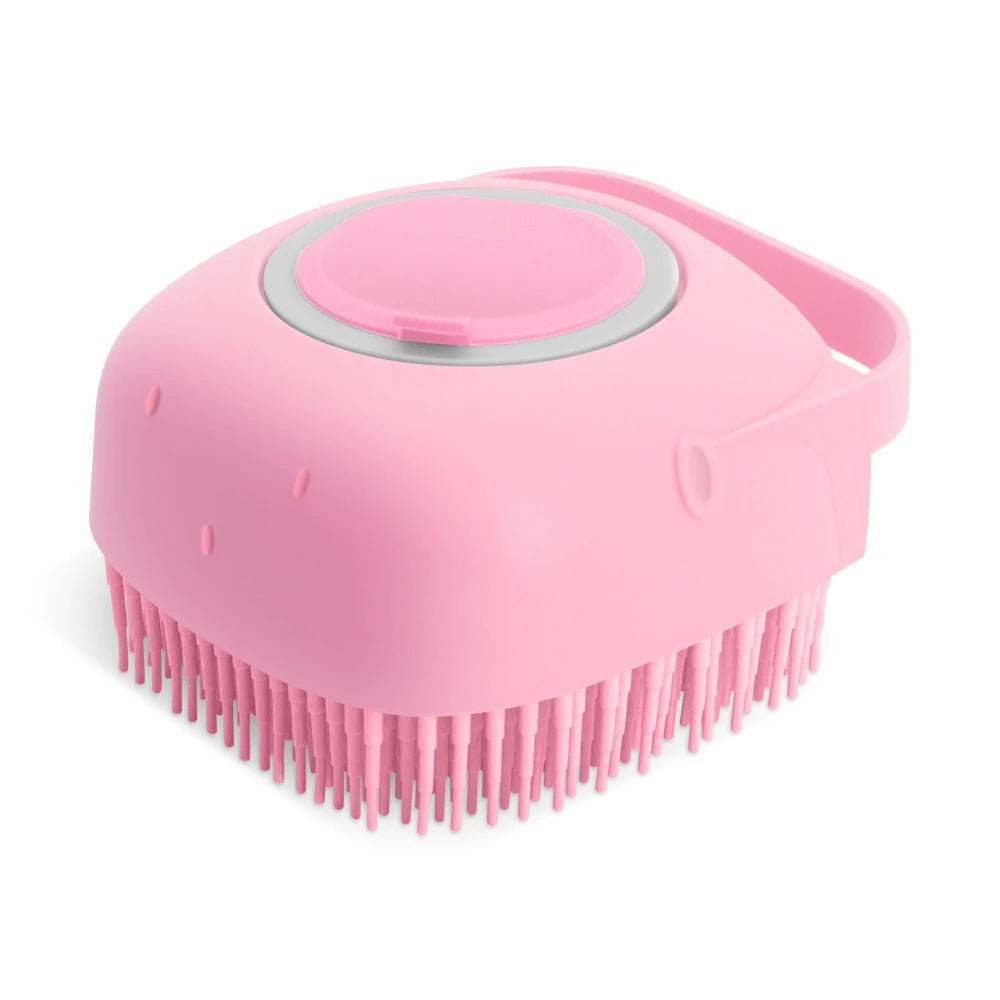 Pet Shampoo Massager Brush – 2-in-1 Bathing Scrubber