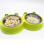 Double Bowl Pet Feeder