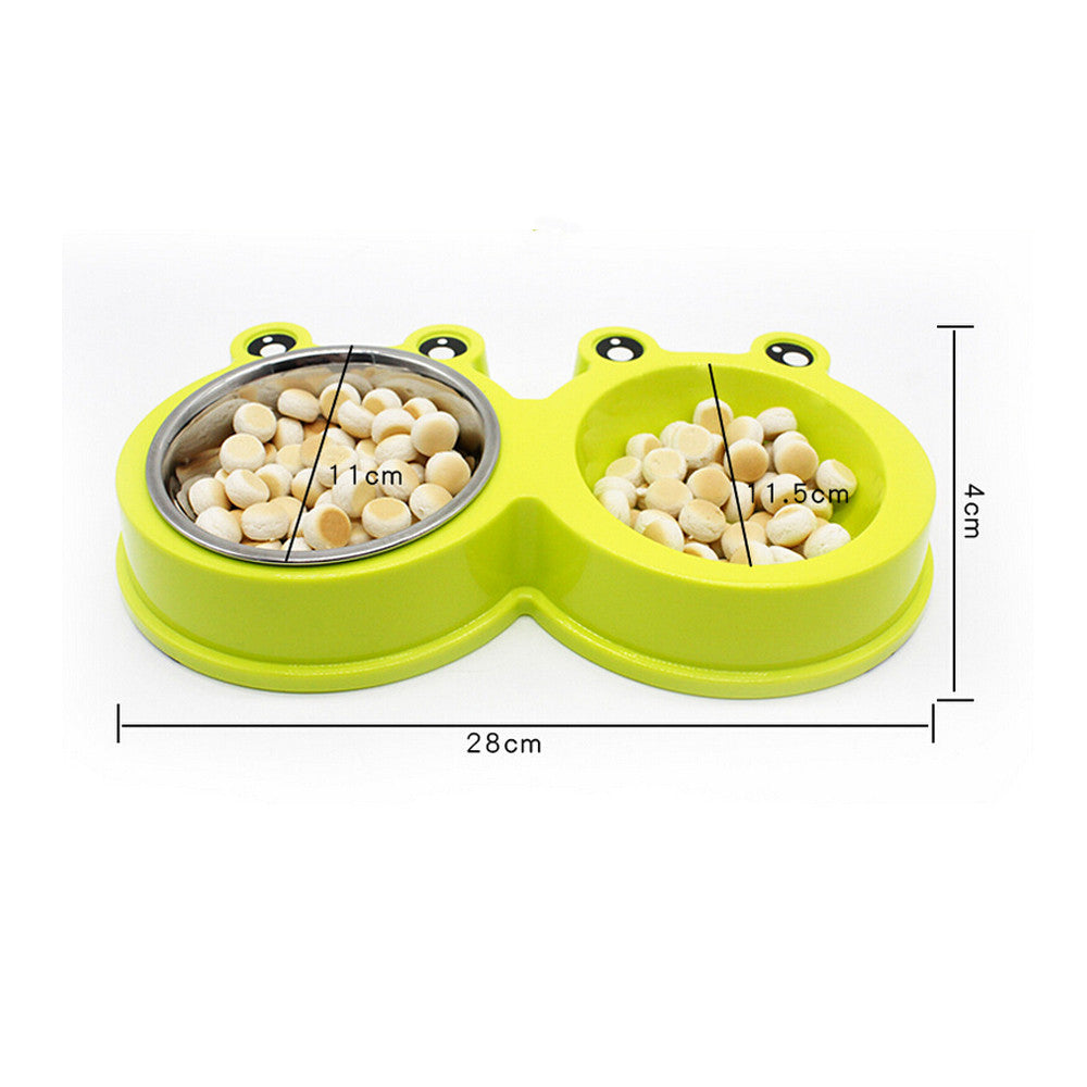 Double Bowl Pet Feeder