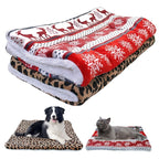 Cozy Flannel Dog Blanket Mat – Soft & Washable Bed Pad