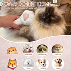 Paw-Shaped Pet Grooming Comb – Hair Remover for Cats & Dogs