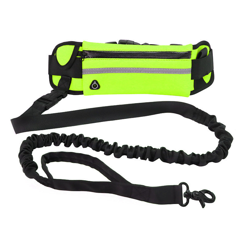 Hands-Free Dog Leash Belt with Phone & Bottle Holder