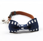 Cute Pet Bow Tie Collar with Bell – Adjustable & Stylish
