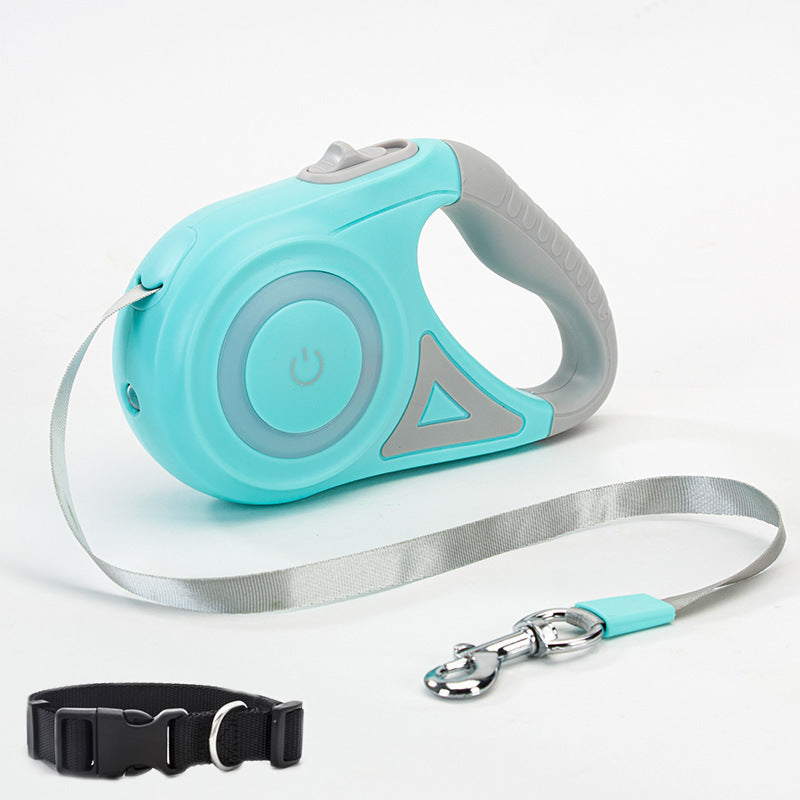 Retractable Dog Leash with Collar — 3m & 5m