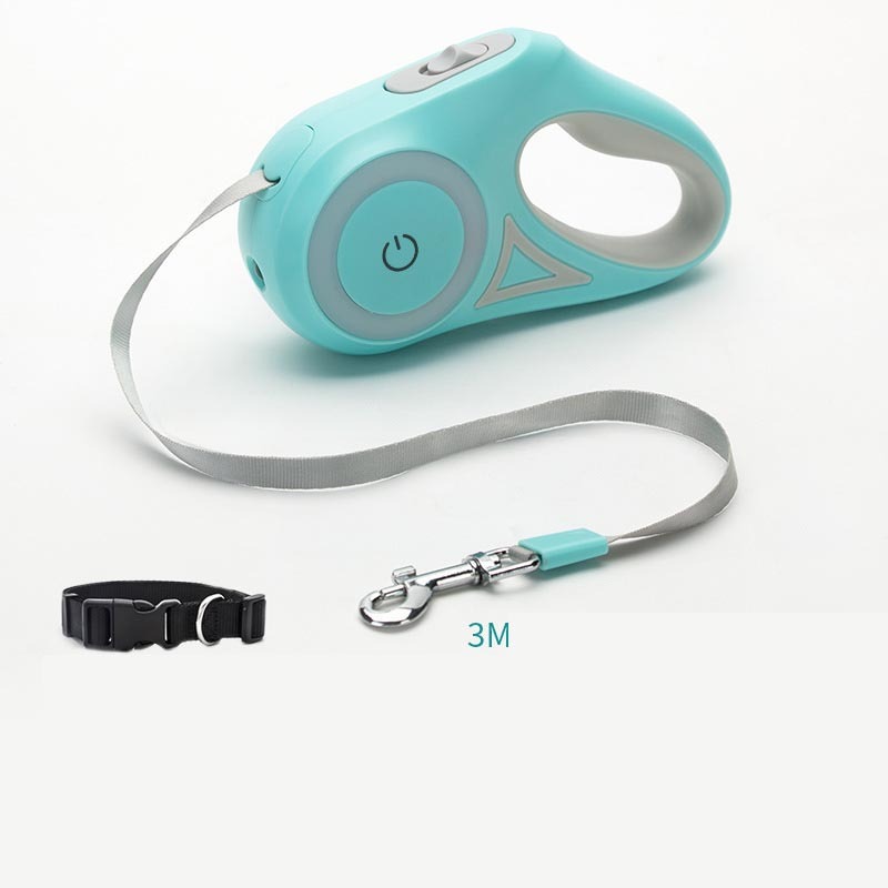 Retractable Dog Leash with Collar — 3m & 5m