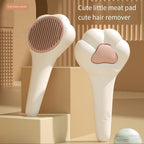 Paw-Shaped Pet Grooming Comb – Hair Remover for Cats & Dogs