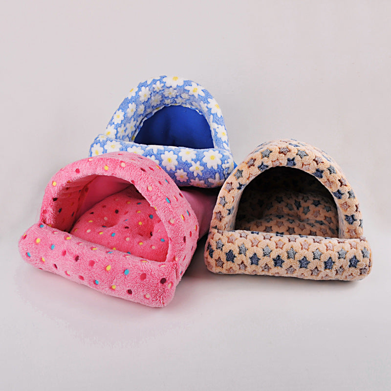 Cozy Cloth Cat Nest Bed for Cats & Small Dogs