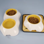 Egg Yolk Pet Bowl – Cute Elevated Food & Water Feeder