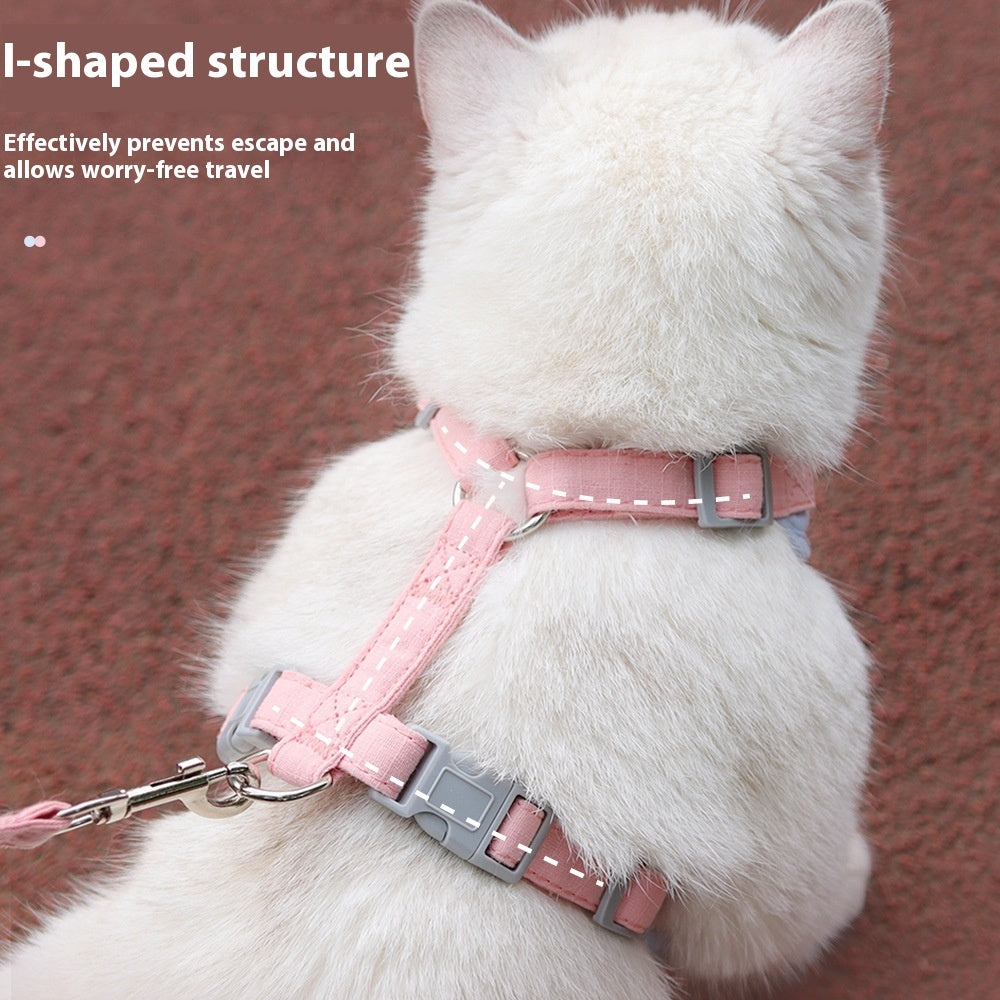 Cat Chest Harness with Leash – Escape-Proof, Soft & Secure