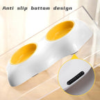 Egg Yolk Pet Bowl – Cute Elevated Food & Water Feeder