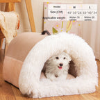 Portable Plush Pet Nest — Cozy Cat & Dog Bed