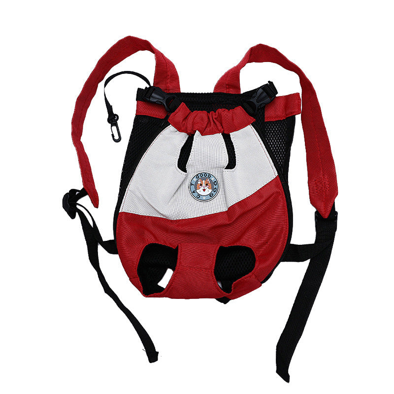 Portable Pet Backpack Carrier with Color Stitching