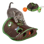 Interactive Cat Toy — 9-Hole Hide-and-Seek Mouse Hunt Tunnel