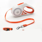 Retractable Dog Leash with Collar — 3m & 5m