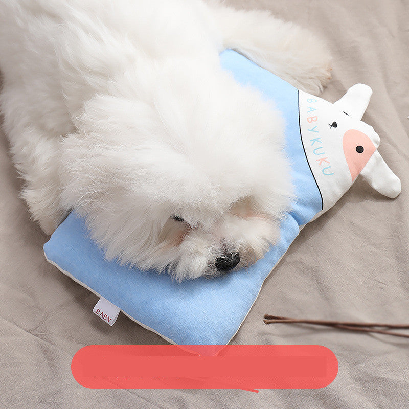 Cartoon Pet Pillow – Soft Cotton Cushion for Dogs and Cats