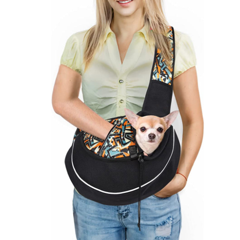 Portable Crossbody Pet Carrier Bag for Cats & Dogs