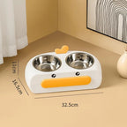Big Mouth Duck Double Pet Bowls for Cats