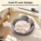 MEWOOFUN Fluffy Flower Pet Bed