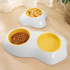 Egg Yolk Pet Bowl – Cute Elevated Food & Water Feeder