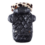Autumn & Winter Dog Coat – Warm Hooded Jacket with Fur Collar