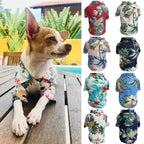 Dog Summer Hawaiian Shirt – Lightweight Chiffon Pet Clothes