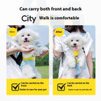 Portable Pet Backpack Carrier with Color Stitching