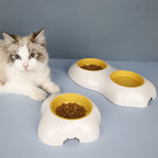 Egg Yolk Pet Bowl – Cute Elevated Food & Water Feeder
