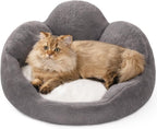 MEWOOFUN Fluffy Flower Pet Bed