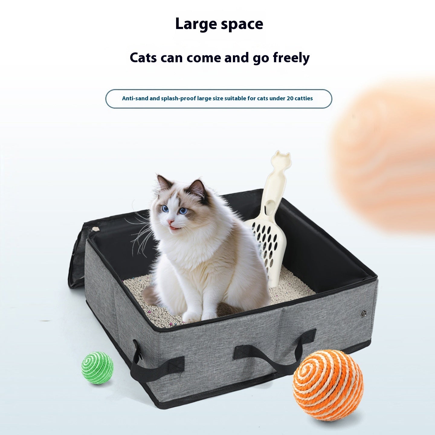 Soft Fleece Cat Litter Toilet Box