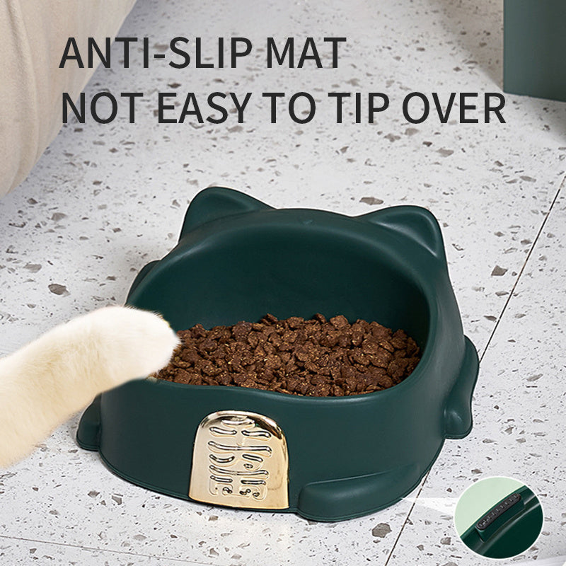 Anti-Choking Raised Cat Food Bowl – Anti-Slip, Easy Clean