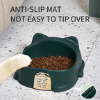 Anti-Choking Raised Cat Food Bowl – Anti-Slip, Easy Clean