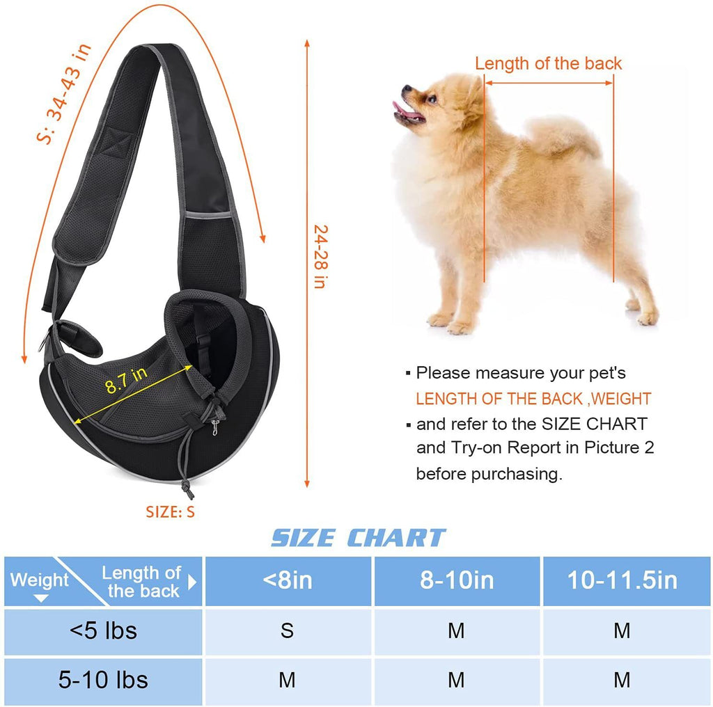Portable Crossbody Pet Carrier Bag for Cats & Dogs
