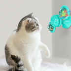 Interactive Windmill Cat Toy – Rotating Spinner with Catnip & Suction Base